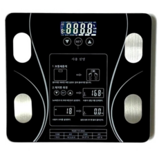 스마트 정밀한 체중계 몸무게 측정 스마트 저울 심플 디지털 인바디 신체 데이터측정, BK8888(블랙)