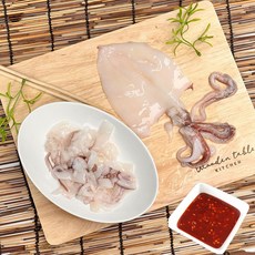 제주 손질 한치 한치회 생물한치회, 1개, 제주 손질 한치 1+1팩 1kg