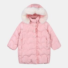 치크 샤이니 퍼후드 롱다운7030 CKJD19N53