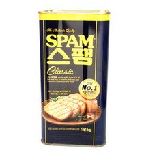 햄 CJ 부대찌개햄 햄통조림 대용량 마요덮밥 1.81k 스팸햄 스팸 업소용 클래식스팸 부대찌개 바베큐, 1개