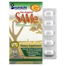 SAMe Disulfate Tosylate 400mg 60 코팅 캐플렛, 60개
