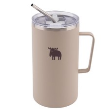 MOZ 스웨덴 316 스텐 진공 머그컵 스텐머그컵 보온머그컵 보온컵, 오트밀베이지, 610ml, 1개