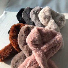 제이헬렌 겨울 따뜻한 페이크 퍼 머플러 목도리
