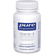 Pure Encapsulations - Vitamin A 퓨어 엔캡슐레이션 비타민A 10 000 IU 120정, 1개, 1개