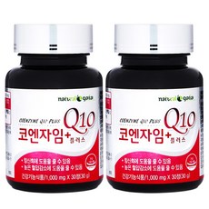 타이거아울렛 코엔자임Q10 플러스 30정 x 2병 약 2개월분 코엔자임큐텐 큐10 코큐텐 항산화제 높은 혈압 감소 도움 낮추는 항산화에 좋은 Coq10, 4개