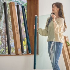 창문단열필름 아파트 베란다 유리창 냉기차단시트 셆프시공 자외선차단 부모님주택, 연그린(투명
