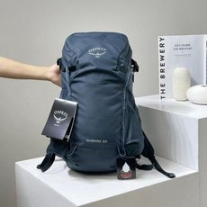 오스프리배낭 등산 하이드레이션 하이킹배낭 여름 베스트 트레일러닝 여성 공용 힙색 남성 백패킹, 파란색 22리터