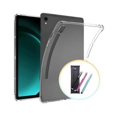 갤럭시탭S9 FE 플러스 X610 에어백 젤리 케이스+심플펜+펜 파우치