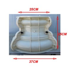 원형 기둥 결혼식 파티 장식 재사용 가능한 금형 받침대 꽃 시트 석고 콘크리트 25cm 9.84, column foot 2, 1개