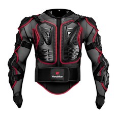 HEROBIKER 남성용 모토크로스 재킷 오토바이 방탄복 라이딩 보호 S 5XL, MC1001 Red, 없음