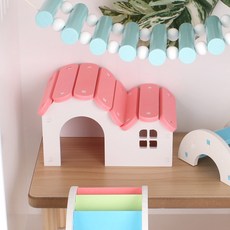 PVC 조립식 하우스 도마뱀 은신처, 1개, A형 블루