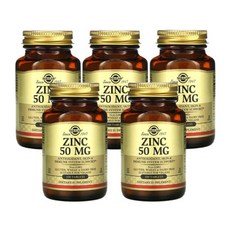 솔가 아연 50mg 100정, 5개