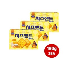 크라운 치즈샌드 180g 3개입/비스켓/무료배송, 3개