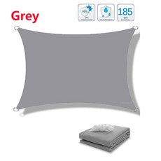 야외 방수 차양 돛 그늘 정원 해변 캠핑 테라스 풀 텐트 300D 천막 3x5m, GRAY_2_2x3m