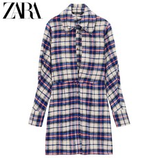 해외 zara 2020 TRF 여성 체크 원피스 0267Dress-21920