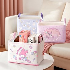 산리오 사각 수납 정리함 / 다용도 정리 보관 생활용품 공간 장난감 리빙박스, 1개, 3.쿠로미 사각 수납 정리함