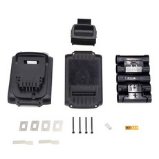 Dewalt용 배터리 플라스틱 케이스 리튬 이온 배터리 커버 부품 20V DCB201DCB203DCB204DCB200 18V, Black, 1개