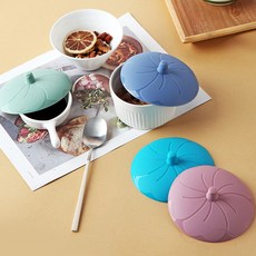 국산 실리콘 플라워 뚜껑 덮개 11cm (5colors), 블루, 1개