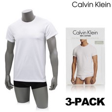[캘빈클라인 언더웨어] CK 남성 반팔 이너티 NP2205O 100 3PACK SET
