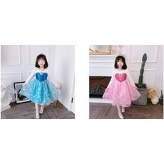 키즈봉봉 여아 겨울 공주 엘사겨울원피스