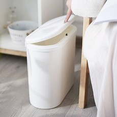 슬림한 디자인 원터치 휴지통 쓰레기통 10L, 휴지통_단일