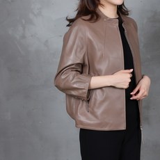 더재뉴 셔링 가죽 자켓 여성 여자 점퍼 바람막이 재킷