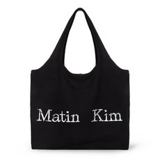 [당일발송] 2컬러 택1 마뗑킴 크랙 로고 에코백 리유저블 백 여성 가방 MATIN KIM CRACKED LOGO ECOBAG MK2400BG039M + GRAD 정품보증택