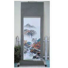 수공예그림/산수화족자/가을/외국인선물/한국의멋/전통