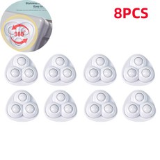 가구 보관함 롤러 스케이트 캐비닛용 미니 회전 캐스터 휠 접착 풀리, White 8pcs 1, 1개, 4. White 8pcs