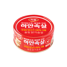 하림 하얀속살 슬림 닭가슴살 캔, 135g, 6개