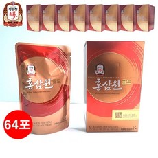  정관장 홍삼원골드 파우치 100ml 8포 x 8박스(64포), 4개 