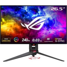 ASUS ROG Swift 27인치1440P OLED DSC 게이밍 모니터(PG27AQDM) - QHD(2560x1440) 240Hz 0.03ms G-SYNC 호환 눈부심