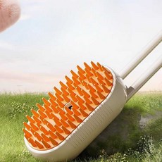 강아지 고양이 스팀 브러쉬 음이온 죽은털제거 털관리, 1개