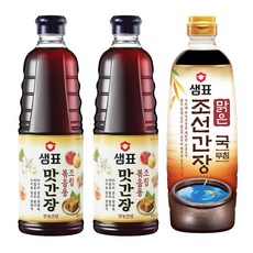 샘표 맛간장 930ml x 2 + 맑은 조선간장, 1세트