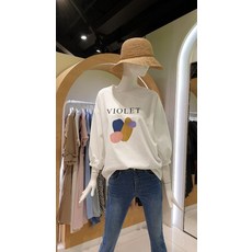 코인코즈 바이올렛 영문티셔츠 DZ0AE204