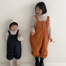 유아바지 노리오버롤팬츠 겨울 아기 아동 여아 남아