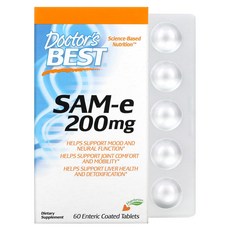 닥터스베스트 SAMe 토실레이트 이황산염 200mg 장용성 코팅 60정, 5개
