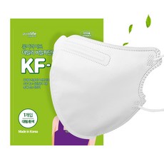 퓨어라이프 비말차단용마스크 KFAD 대형 새부리형 마스크 화이트 50매 100매