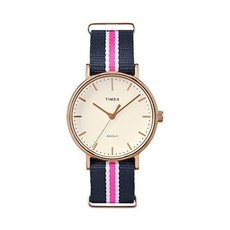 타이맥스TIMEX 남여공용 시계 위크엔더 페어필드 번호 TW2P91500 아날로그 네이비화이트핑크 데일리 손목시계 고급