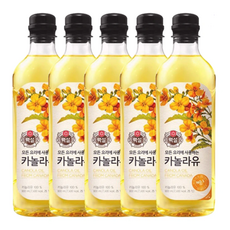 백설 카놀라유, 900ml, 5개