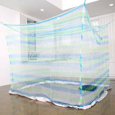 대성 국산 솔향 사각 모기장 1인-20인 사이즈다양, 화이트(중대)2-3인용(높이180CM)