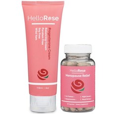 Hello Rose 메노파우즈 릴리프 60캡슐 프로게스테론 크림 2000mg 4oz, Hello Rose 메노파우즈 릴리프 60캡슐 프로게스, 1개
