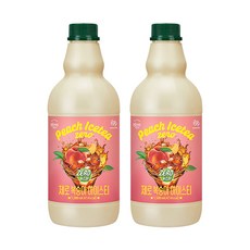 복음자리 제로 복숭아 아이스티, 1.58L, 2개