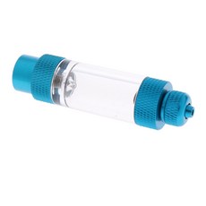 Royalways 통합 체크 밸브 Co2 디퓨저 조절기를 가진 CO2 알루미늄 버블 카운터, 블루