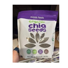 네이처스 인텐트 오가닉 치아씨드 1.36 kg 1 개 / Nature's Intent Organic Chia Seeds Exp. 2025/05, 1개, 1.36kg