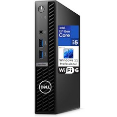 Dell OptiPlex 7000 7010 MFF Micro Form Factor 1.2L 비즈니스 데스크톱 컴퓨터 12세대 Intel Hexa-코어 i5-12500TBeat i, 16GB DDR4 RAM/ 512GB PCIe SSD - i5-12500