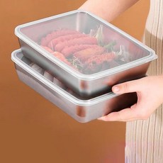 보온병(병) 도시락통 스테인리스 스틸 304 직장인도시락통 2개, 중간 크기 22x15x7cm 2개