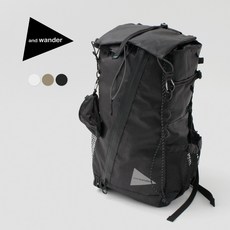 AND WANDER(앤 원더) 에코 팩 30 L 백팩 / 맨즈 레이디스 유니섹스 배낭 가방 등산 아웃도어 ECOPAK backpack, 에프, 010/블랙