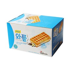 와플 위드 바닐라크림 50g 1곽 12개입