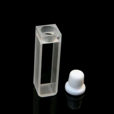 쿼츠 큐벳 10mm 스토퍼 분광기 셀 UV, 1개